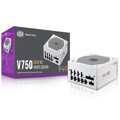 Cooler Master V750 Gold White Edition V2 Full Modular 750W 80+ Gold Efficienc