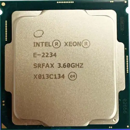 Intel Xeon E-2234 3.6-4.8Ghz 4 Core 8Mb 71W Lga1151 Cpu Processor