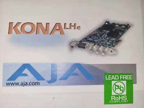 Aja Kona Lhe 102035-03 Video Caption Card Pcie Board With Cables