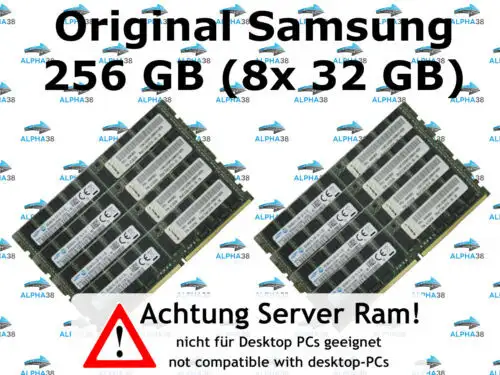 Samsung 256 Gb (8X 32 Gb) Rdimm Ram Ddr4 Superstorage 4U 6048R-E1Cr45L Server