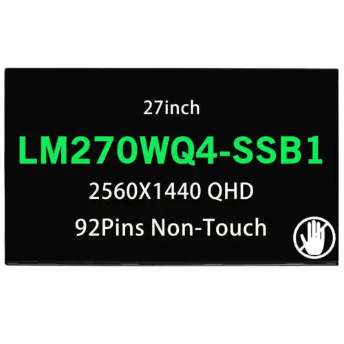 Lg LM270WQ4-SSB1 (SS)(B1) 2560X1440 QHD sestava displeje 76% NTSC