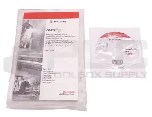 New Allen Bradley 22B-Qs001D-Mu-P Quickstart Manual & Cd For Ac Drive