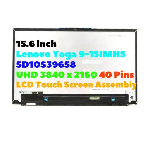 15.6" 5D10S39659 Uhd For Lenovo Yoga 9-15Imh5 82De Led Lcd Touch Screen Assembly