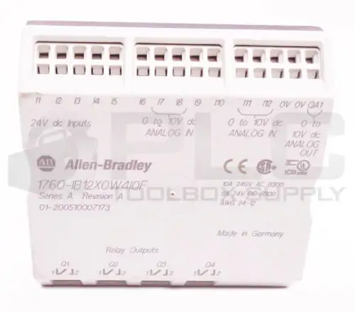 Allen Bradley 1760-Ib12X0W4I0F Ser A 24V DC 類比模組