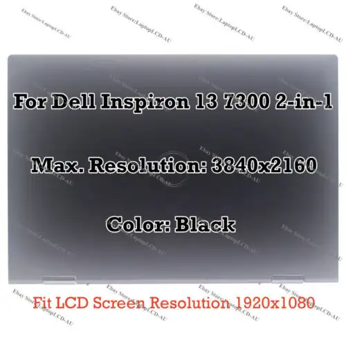 Dell Inspiron 7300 2-In-1 Uhd 4K 13.3" Lcd Display Touch Screen Assembly Hctd1