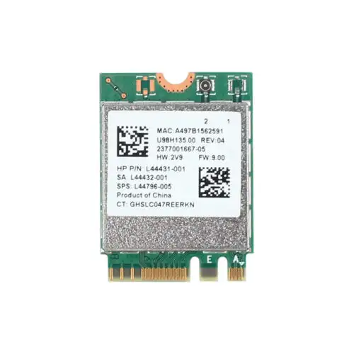 Rtl8822Ce M.2 Ngff 1200Mbps 802.11Ac Bt5.0 雙頻WiFi網卡