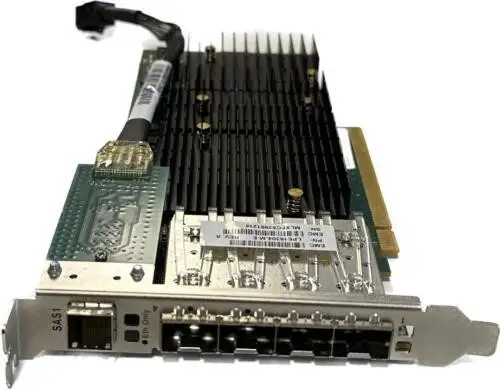 Emulex Lightpulse Lpe16304-M-E 4 Port 16Gb SFP+ FCファイバーチャネルカード