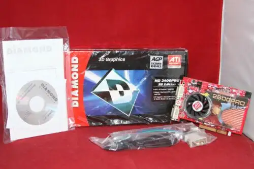Diamond Ati Radeon 2400Pro 512Mb 64-Bit Gddr2 Agp Graphics Card (2400Pro512Asb)