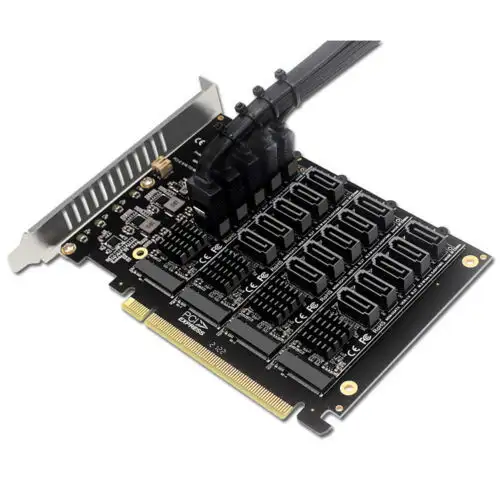 Pci-E Express 4.0 X16M.2Nvme Raid Array Expansion To 20Port Ssd Adapter Card