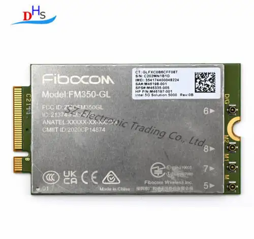 Fibocom M46197-002 Fm350-Gl 5G Lte Card Uplink Mimo Gnss M46335-005 M46198-002