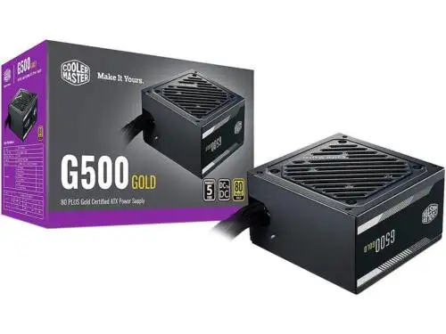 Cooler Master G500 Gold Mpw-5001-Acaag-Us 500 W Atx 12V V2.52 80 Plus Gold Psu
