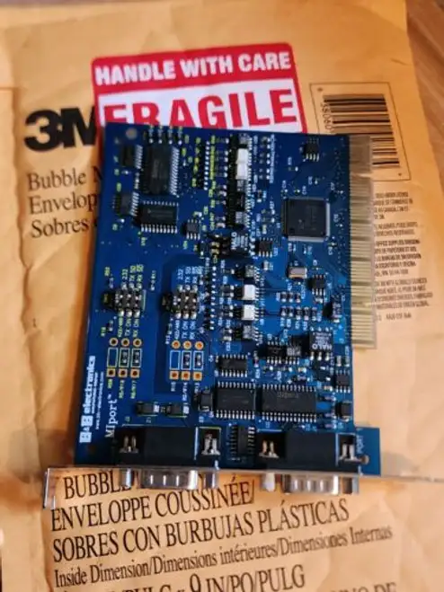B&B Electronics 3Pciou2 2-Port Optic Iso Universal Pci Card Rev 002 PCB電路
