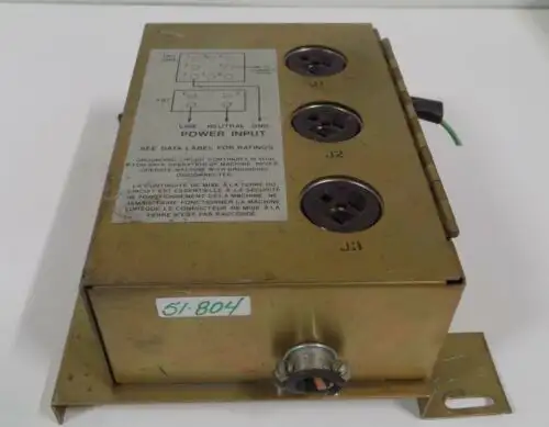 Foxboro 120V Power Input Console Fws1-Dgc-A6Ch19E