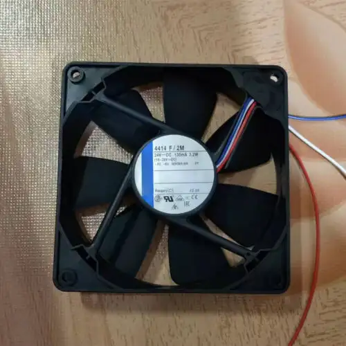 24Vdc 0.13A 3.2W 4414F/2M พัดลมแนวแกน 12012025mm พัดลมระบายความร้อนอินเวอร์เตอร์
