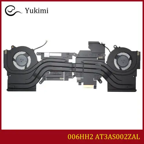 006Hh2 At3As002Zal For Dell Alienware M15 R5 R6 Cpu Graphics Heatsink Fan