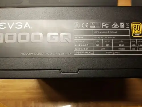 Evga 1000 Gq 80 Plus Gold