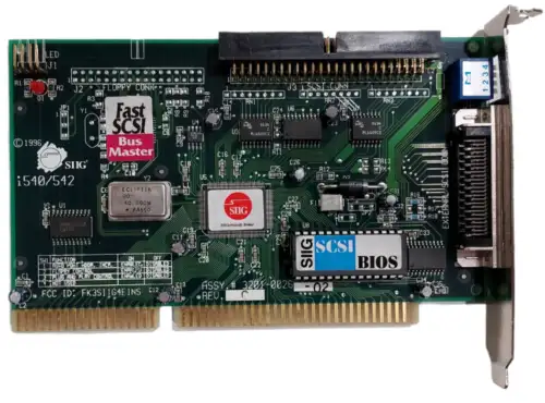 Scsi I540/542 Assy 3201-0026 Rev.C Fcc Id: Fk3Siig4Eins (1996)