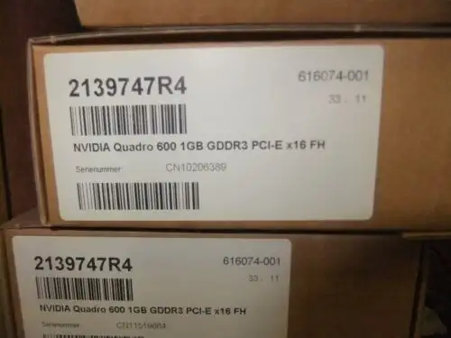612951-001 612951-001 Hp Nvidia Quadro 600 Pcie Graphics Adapter Card/ With 1Gb