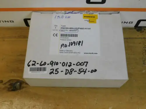 Turck Ps010V-505-Li2Upn8X-H1141 Pressure Sensor In Csq