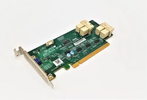Supermicro Low Profile 12.8Gb/S Quad Port Nvme Card Aoc-Slg3-4E4R Rev.1.01