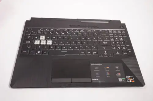 90Nr03L1-R31Ui0 Asus Us Palmrest Keyboard Black Fa506Iu-Ms73
