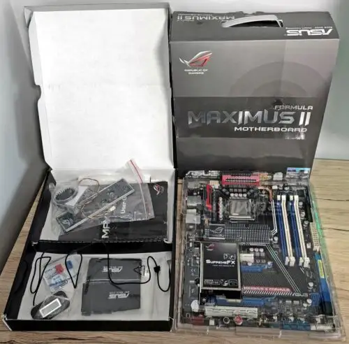 Asus Maximus Ii Formula Lga775 Ddr2 Intel P45 Rog Motherboard With Box