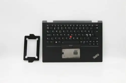 Lenovo Yoga X390 Palmrest Touchpad Cover Keyboard Nordic Black Backlit 02Hm714