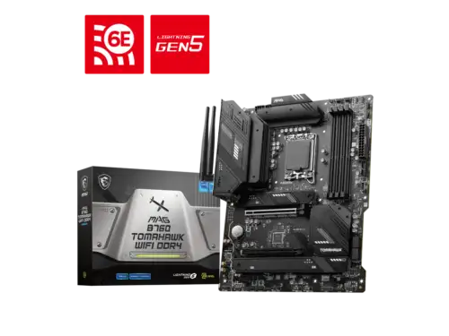 Msi Mag B760 Tomahawk Wifi Ddr4 Lga 1700 (Intel12Th&13Th Gen) Sata 6Gb/S Atx