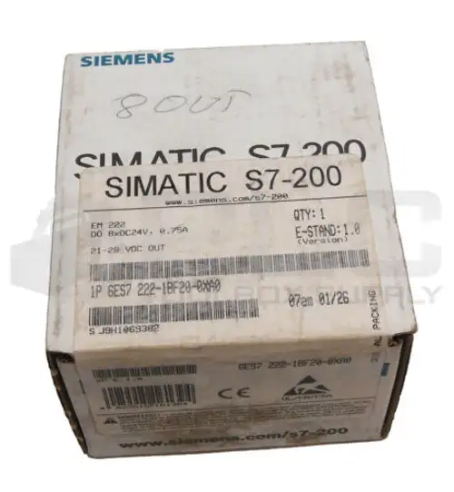 Siemens 6Es7 222-1Bf20-0Xa0 24Vdc 0.75A S7-200 輸出模組
