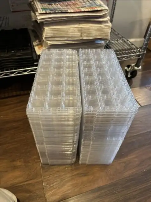 100 Pcs Transparent 21-Cpu Tray Holder Light Intel I3 I5 I7 I9