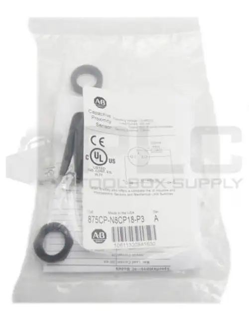 Sealed Allen Bradley 875Cp-N8Cp18-P3 /A Capacitive Proximity Sensor 10-48Vdc