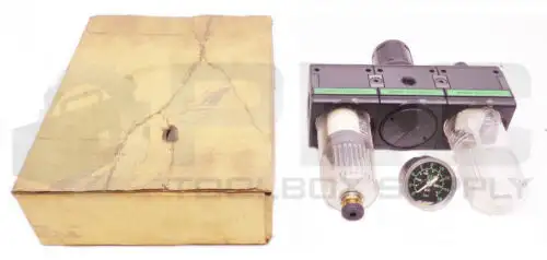 New Bosch 0 821 300 550 Pneumatic Regulator Assembly W/ Pressure Gauge