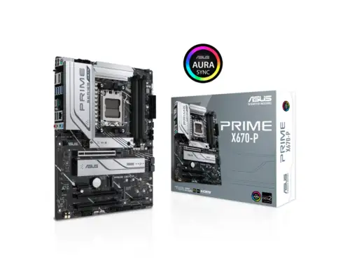 Asus Prime X670-P Socket Am5 (Lga 1718) Ryzen 7000 Atx Motherboard (Ddr5 3Xm.2