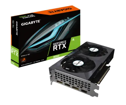 Gigabyte Rtx 3050 Eagle 8Gb 1.0 Pcie 4.0 Video Card Gddr6 Dp Hdmi Atx 128Bit