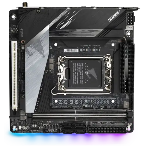 Gigabyte Z690I Aorus Ultra Plus Ddr4 Motherboard Intel Z690 Lga1700 Ddr4 M-Itx