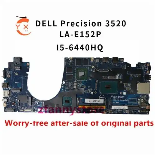 For Dell Precision 3520 Laptop Motherboard I5-6440Hq La-E152P 0C211 00C211