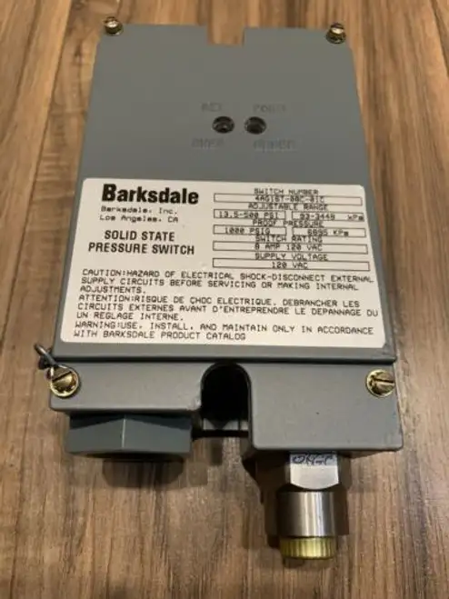 New Barksdale 4Ag16T-08C-01C Pressure Switch 13.5-500 Psi 8A 120V