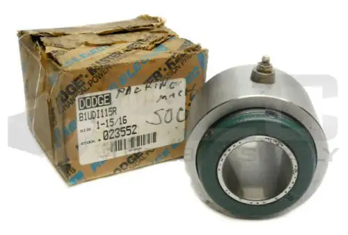 New Dodge B1Udi115R Double-Interlock Bearing 1-15/16" Bore 023552 B1U-Di-115R