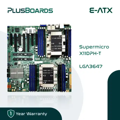 Supermicro X11Dph-T Lga 3647 Motherboard W/ 2X 2U Hs And 2X Gold 6132 Cpu