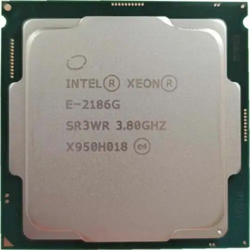 Intel Xeon E-2186G Cpu Processor 3.8-4.7Ghz 6 Core 12Mb L3 Lga1151 95W Sr3Wr
