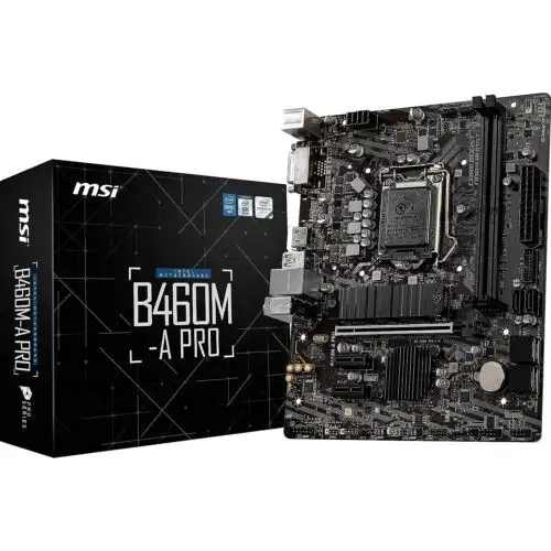 MSI B460M-A Pro LGA1200 B460 USB 3.2 Gen placa-mãe micro ATX
