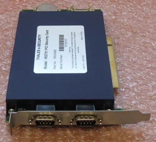 Thales E-Security Rg731 Pci Security Card Network Equipment P/N 1600A362