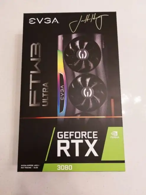 (Very Rare) Evga Rtx 3080 Ftw3 Collectible Signed By Jensen Huang (Nvidia Ceo)