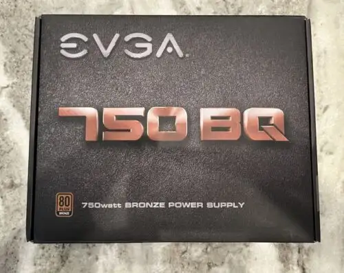 Evga 750 Bq 750W 80 Plus Bronze Semi Modular Power Supply - Black