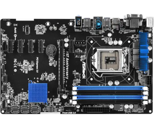 Asrock H97 Anniversary Motherboard Intel H97 Lga 1150 Ddr3 Atx Core D-Sub Dvi-D