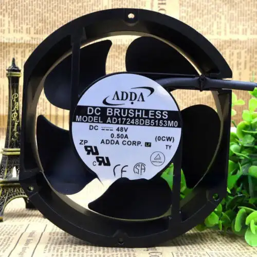 Adda Ad17248Db5153M0 17248 DC48V 0.50A ventilateur de refroidissement d'armoire