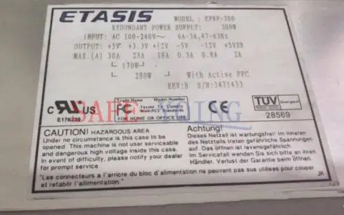 Etasis Efrp-300 300W Hot Swappable Redundant Power Module