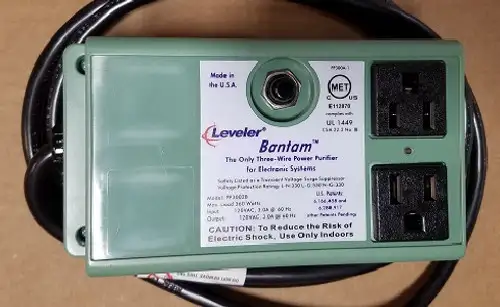Power Conditioner Leveler 3Amp 120V Gfci 2 Outlet