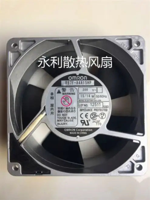 Omron R87F-A4A15Hp 200V 16/15W 12038 Aluminum Frame Fan