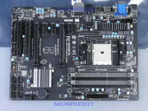 Gigabyte Ga-F2A85X-D3H Amd A85X Socket Fm2 Ddr3 Atx Sata3 Usb3.0 Motherboard